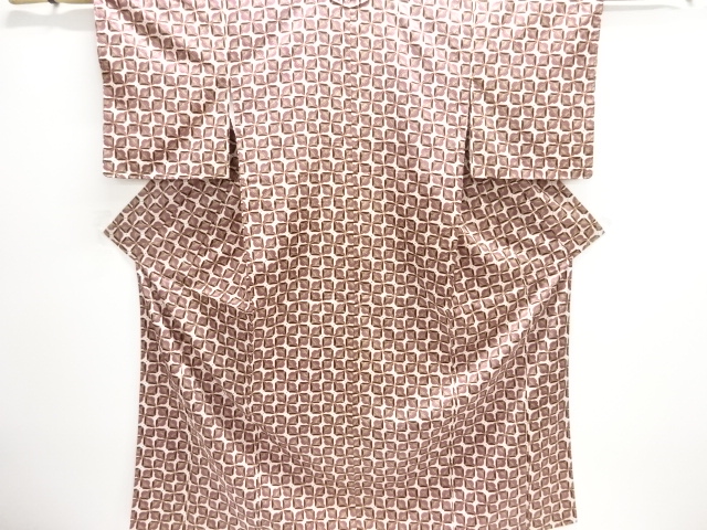 JAPANESE KIMONO / UNUSED KOMON / ABSTRACT FLOWERS